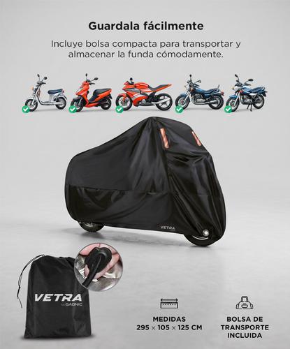 Funda Para Moto Vetra By Gadnic Cobertor Con Protección UV Impermeable Anti Viento - 4