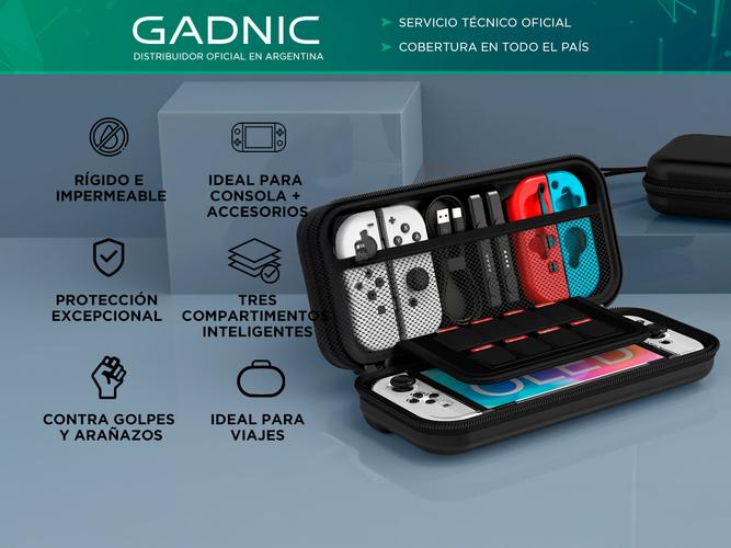 Funda Para Nintendo Switch Gadnic Estuche Bolso Rigido - 1