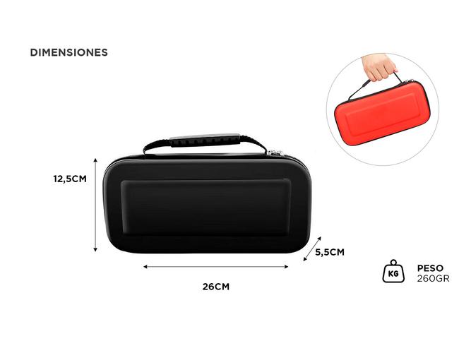 Funda Para Nintendo Switch Gadnic Estuche Bolso Rigido - 3