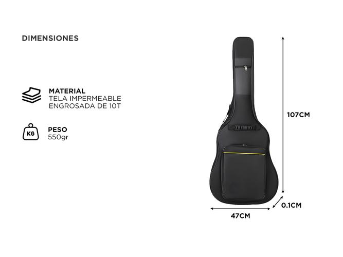 Funda de Guitarra Gadnic Impermeable - 4