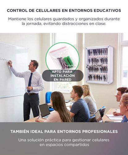 Gabinete Para Celulares Gadnic x48 Puerta Acrílica Interior Acolchado - 2