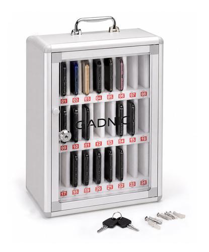 Gabinete Para 24 Celulares Gadnic Con Cerradura Puerta Acrílica Interior Acolchado - 6