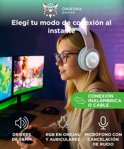 Auriculares Gamer Onikuma GT838 Triple Conexión RGB Con Micrófono - 1