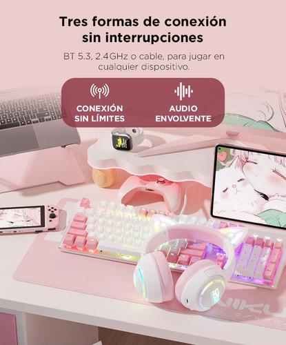 Auriculares Gamer Onikuma GT838 Triple Conexión RGB Con Micrófono - 2