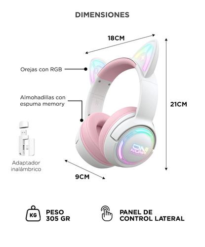 Auriculares Gamer Onikuma GT838 Triple Conexión RGB Con Micrófono - 3
