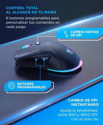 Mouse Gamer Onikuma CW917 Luces RGB - 2