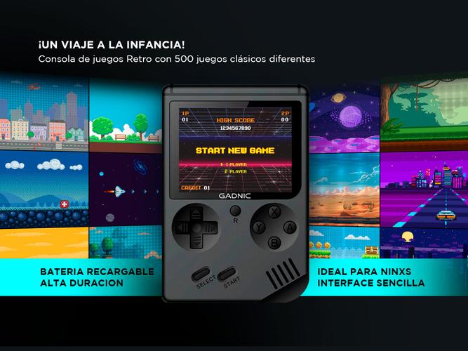 Consola de Juegos Gadnic GM1 Retro 8 Bit 500 Juegos  Remoto - 2