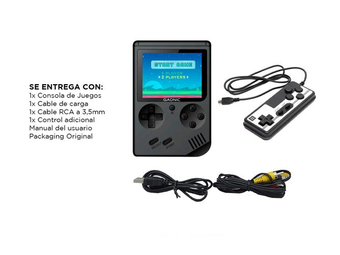 Consola de Juegos Gadnic GM1 Retro 8 Bit 500 Juegos  Remoto - 6