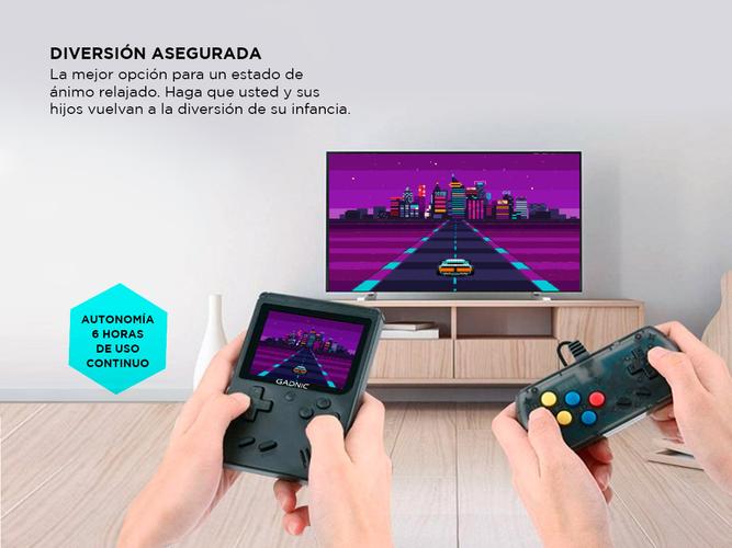 Consola de Juegos Gadnic GM1 Retro 8 Bit 168 Juegos Usado - 3