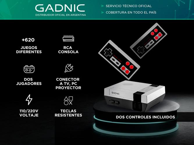 Consola de Juegos Arcade Retro Gadnic GM2 - 1