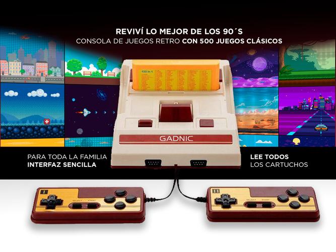 Consola de Juegos Retro Gadnic GMB4 8 Bits Classic 2 Controles - 2