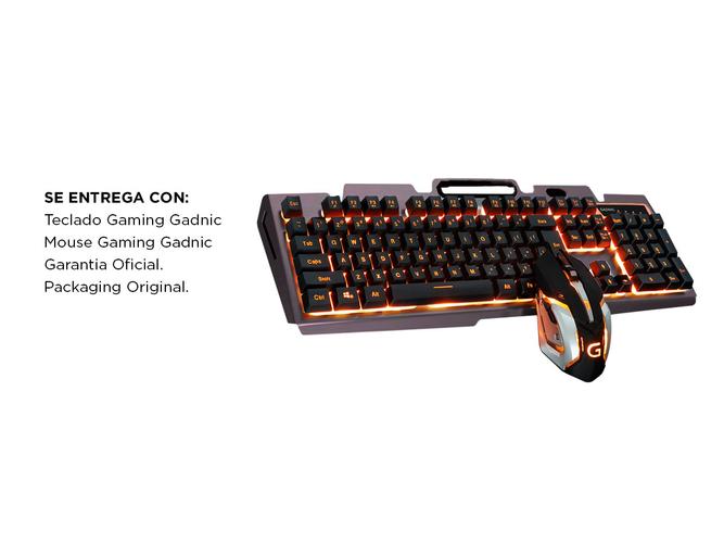 Combo Teclado Gadnic Retroiluminado + Mouse - 6