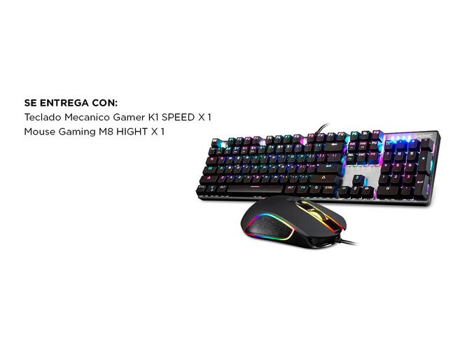 Teclado Mecanico Gaming Gadnic QWERTY 104 Teclas  Mouse Gamer - 6