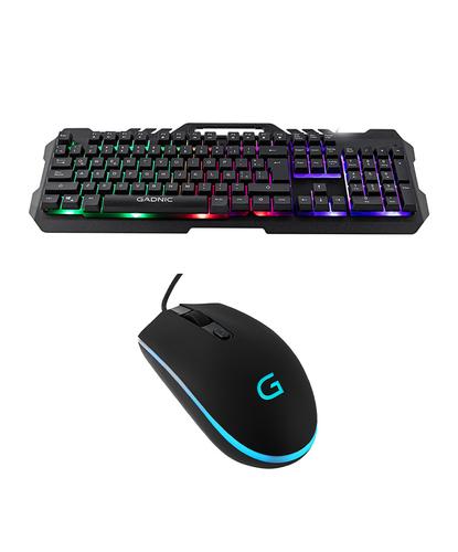 Kit Gaming Teclado + Mouse RGB USB  Retro Iluminado - 6