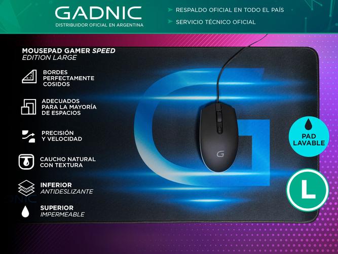 Mousepad Gamer Gadnic Large 60x30cm - 1