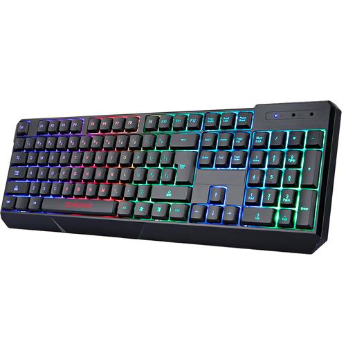 Teclado Gadnic Retroiluminado Gaming 7 Colores QWERTY - 0