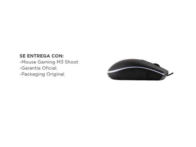 Mouse Gaming Gadnic M3 SHOOT Cable USB Y Luces RGB 2400 DPI - 6