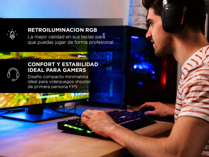 Teclado Gamer Mecanico Gadnic ZT800 RGB TKL  Switch Outemu Blue - 3