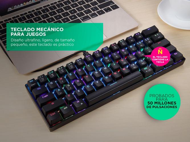 Teclado Gamer Gadnic ZT900 Mecanico QWERTY RGB Outemu Blue - 2