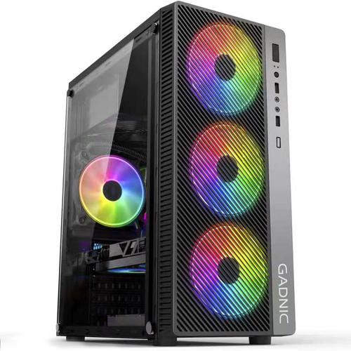 Gabinete Gamer Pc Gadnic Genesis 4 Coolers Rgb Atx - 0