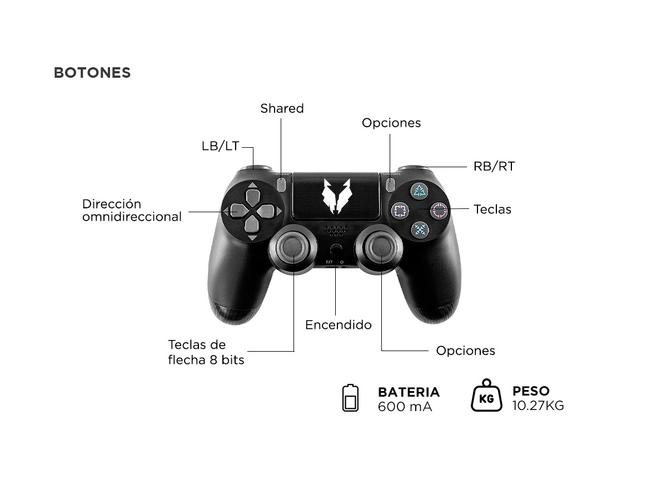 Joystick Inalambrico para Play 4 Gadnic JS7 Gamer Playstation 4 - 4