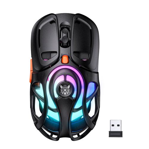 Mouse Gamer Inalámbrico Onikuma DM02 12800 DPI Luces RGB Ergonómico - 0