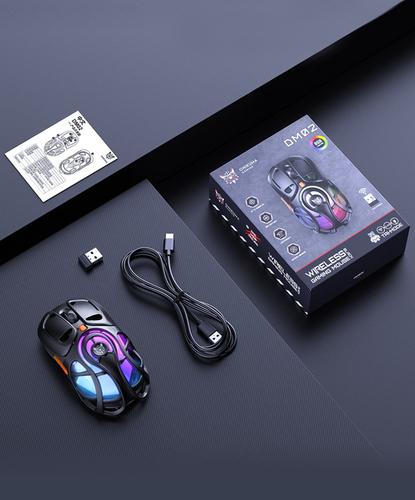 Mouse Gamer Inalámbrico Onikuma DM02 12800 DPI Luces RGB Ergonómico - 6