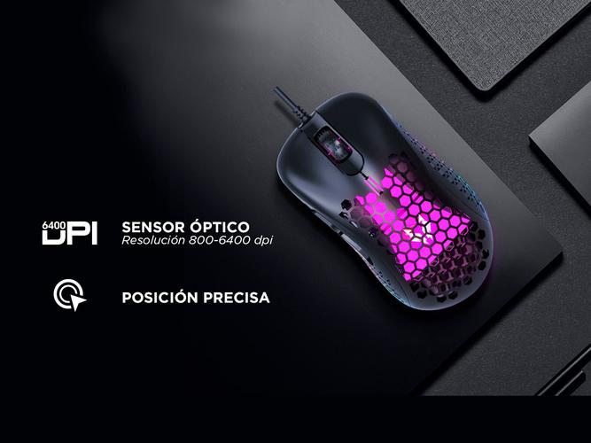 Mouse Gamer Ultraliviano Rgb Gadnic M30 ideal FPS MOBA Shooters - 2