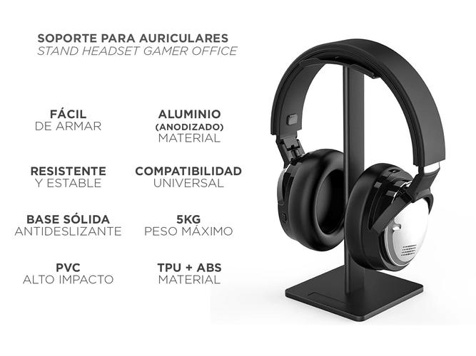 Soporte Para Auriculares Stand Headset Gamer Office - 1