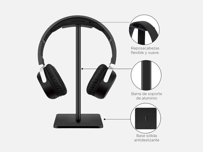 Soporte Para Auriculares Stand Headset Gamer Office - 3