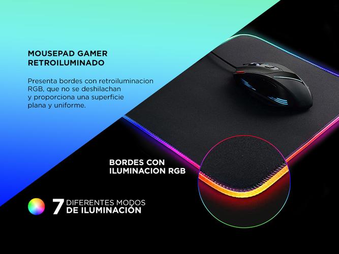 Mousepad Gamer Gadnic GG33 Speed Edition 350 x 250 x 5 mm 7 modos Rgb - 3