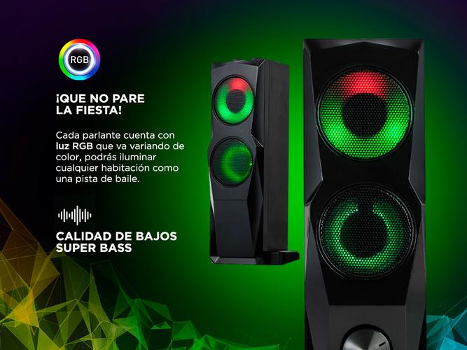 Parlante Gamer RGB Gadnic 2 en 1 Pc y Barra de Sonido - 4