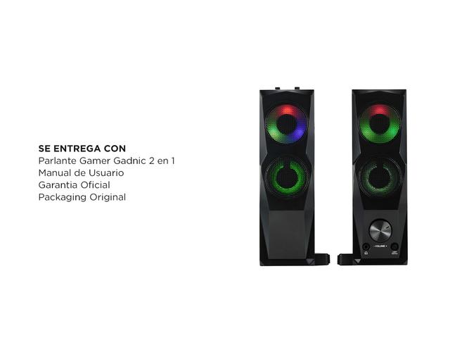 Parlante Gamer RGB Gadnic 2 en 1 Pc y Barra de Sonido - 6