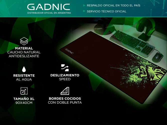 Mouse Pad Gamer Gadnic XL 90x40cm Impermeable - 1