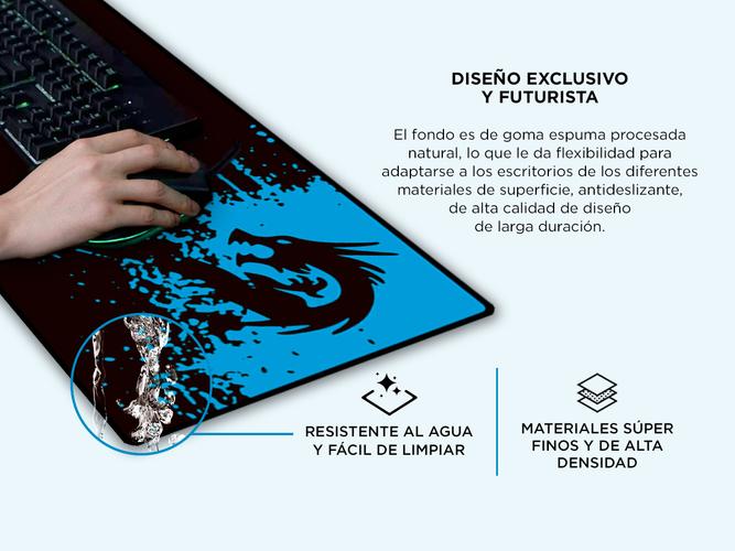 Mousepad Gamer Gadnic XL 90x40cm Impermeable  - 2