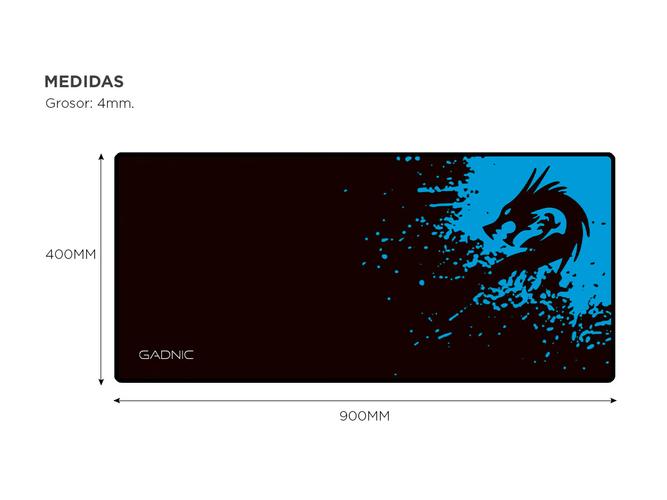 Mousepad Gamer Gadnic XL 90x40cm Impermeable  - 5