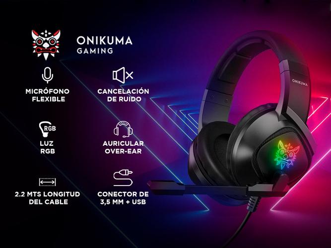 Auriculares Gamer Onikuma K19 Con Luz Micrófono - 1
