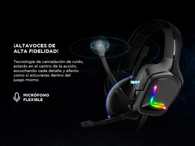 Auriculares Gamer Onikuma K20 Luz rgb LED - 3