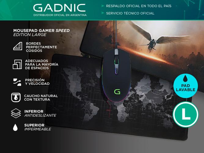 Mousepad Gamer Diseño Ilustración Gadnic 60x30cm - 1