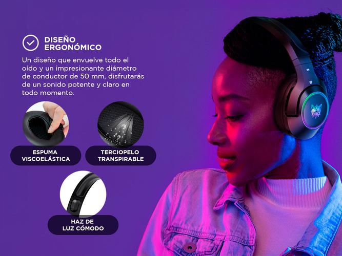 Auriculares Gamer Onikuma K9 con Luz Rgb LED y Micrófono - 3