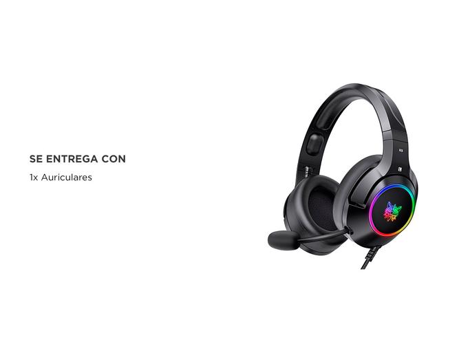 Auriculares Gamer Onikuma K9 con Luz Rgb LED y Micrófono - 5