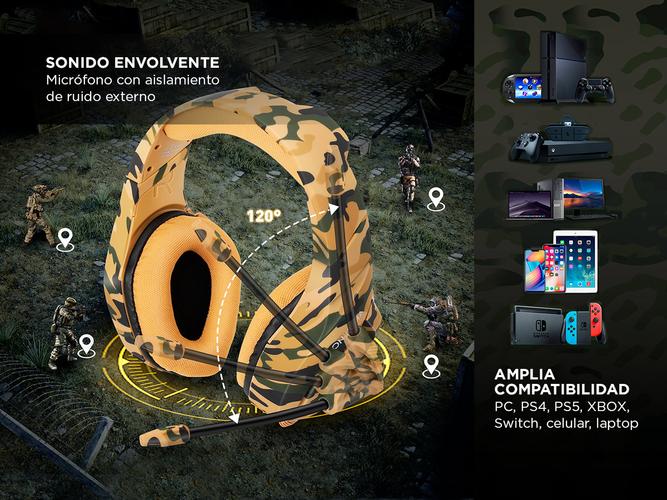 Auriculares Gamer Onikuma K1-B con Micrófono - 3