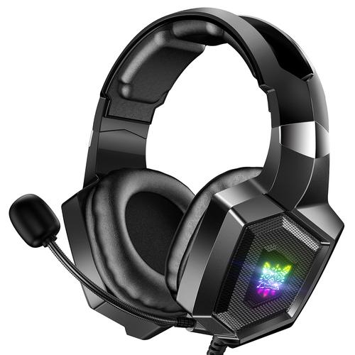 Auriculares Gamer Onikuma K8, Micrófono y Luz RGB LED - 0
