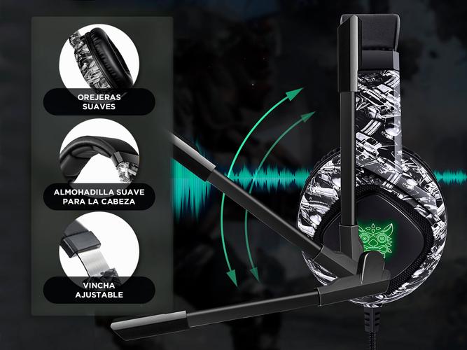 Auriculares Gamer Onikuma K19 con Luz Rgb LED - 2