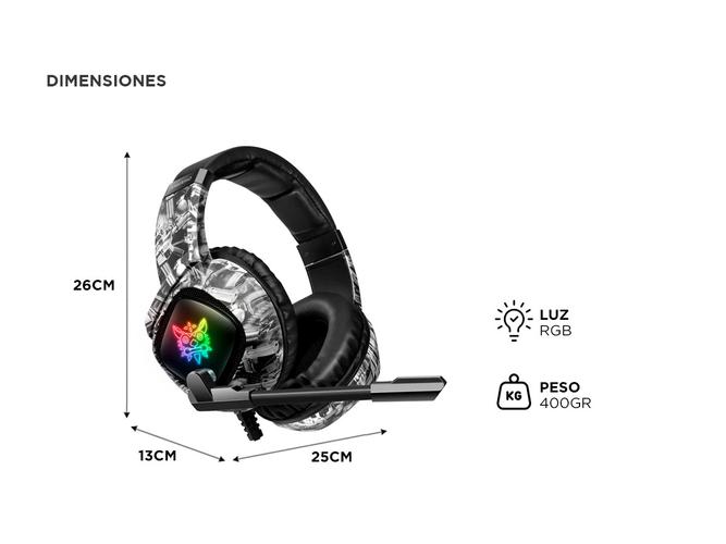 Auriculares Gamer Onikuma K19 con Luz Rgb LED - 4