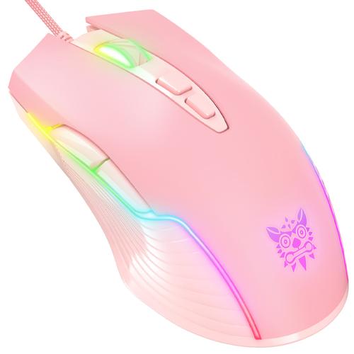 Mouse Gamer Onikuma CW905 DPI 6400 con Luz RGB - 0