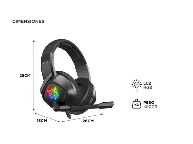 Auriculares Gamer Onikuma K19 con Luz RBG LED - 4