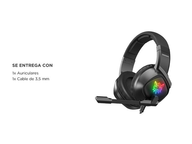 Auriculares Gamer Onikuma K19 con Luz RBG LED - 5