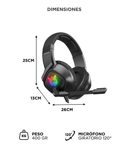 Auriculares Gamer Onikuma K19 con Luz RBG LED - 5
