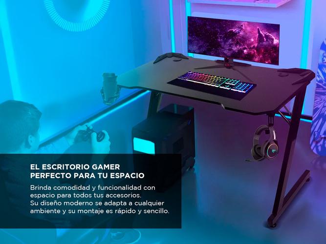 Escritorio Gamer Gadnic Fibra de Carbono - 2